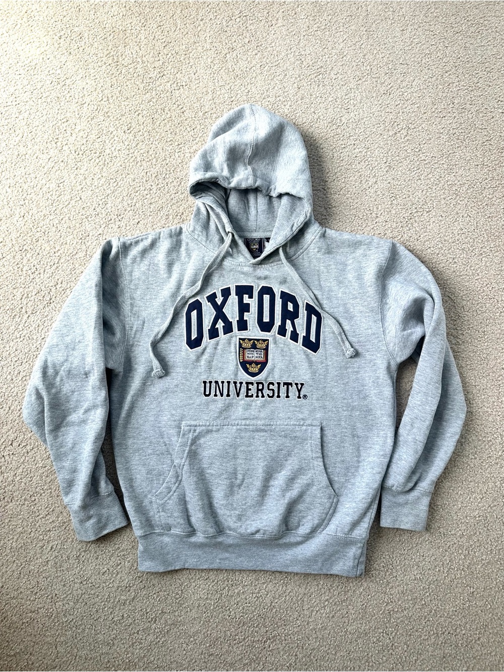 Oxford University Gray Hooded Sweatshirt